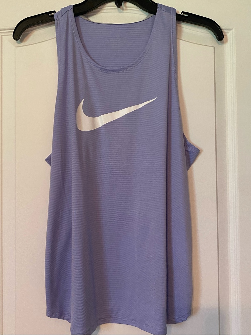Nike women’s large purple dri fit race back style tank